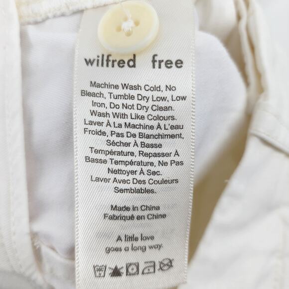 Wilfred Free Cotton Pockets Pleated High Rise Straight Compass Pants Size 0 - Picture 5 of 7